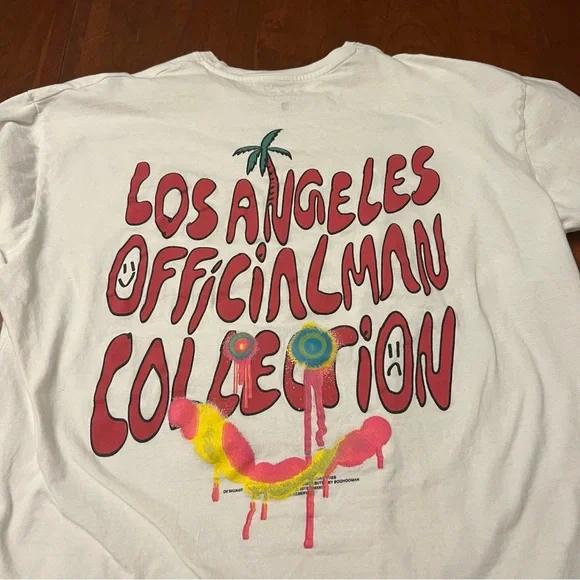 BoohooMAN White Oversized Official Man Long Sleeve Tee, Size XL - Picture 8 of 13